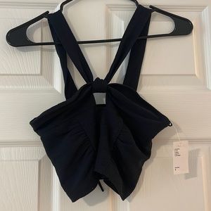 Sexy black crop top from Urban Outfitters size: S